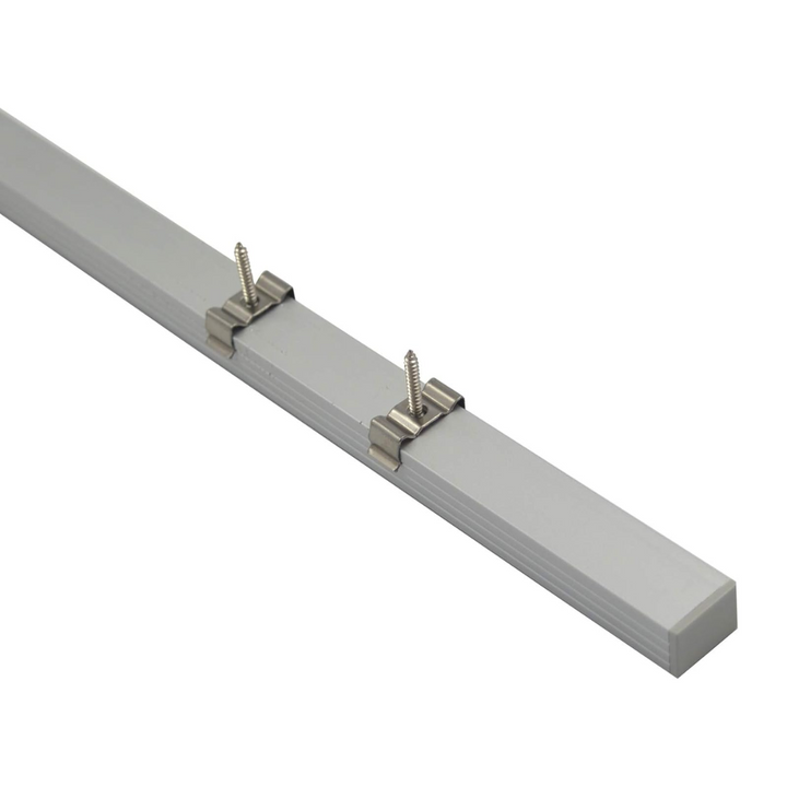 AC07 U-Shaped Square Aluminum Channel 3.3FT/1M and 6.6FT/2M For Max 16mm LED Strip Lights Pack of 10 and 20