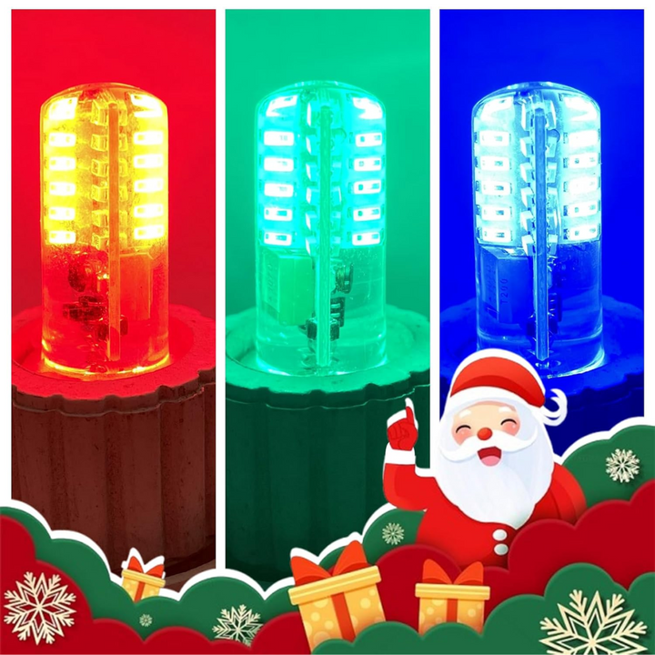 G4 2W Bi Pin 12V AC/DC Pack of 5 Single-Color Red/Green/Blue LED Capsule Light Bulb Energy Efficient Holiday Lighting