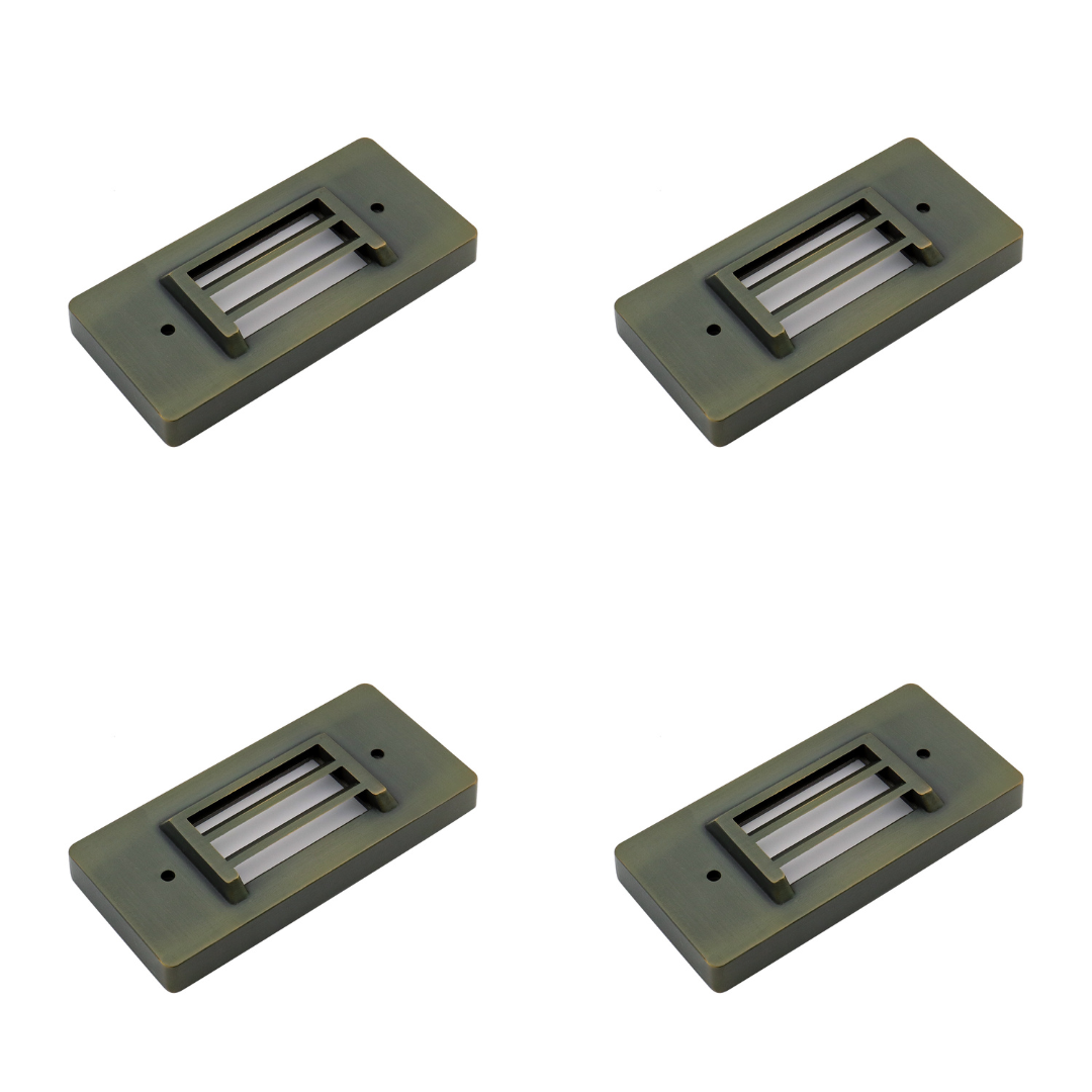 IDL01 Solid Brass Surface Mount Integrated LED Step Light Low Voltage Landscape Lighting