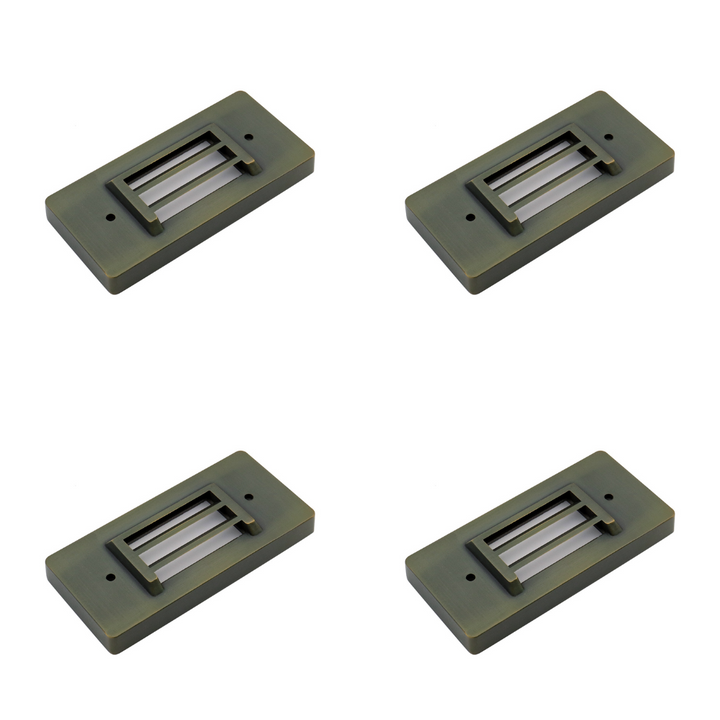 IDL01 4x/8x/12x Package Solid Brass Surface Mount Integrated LED Step Light Low Voltage Landscape Lighting