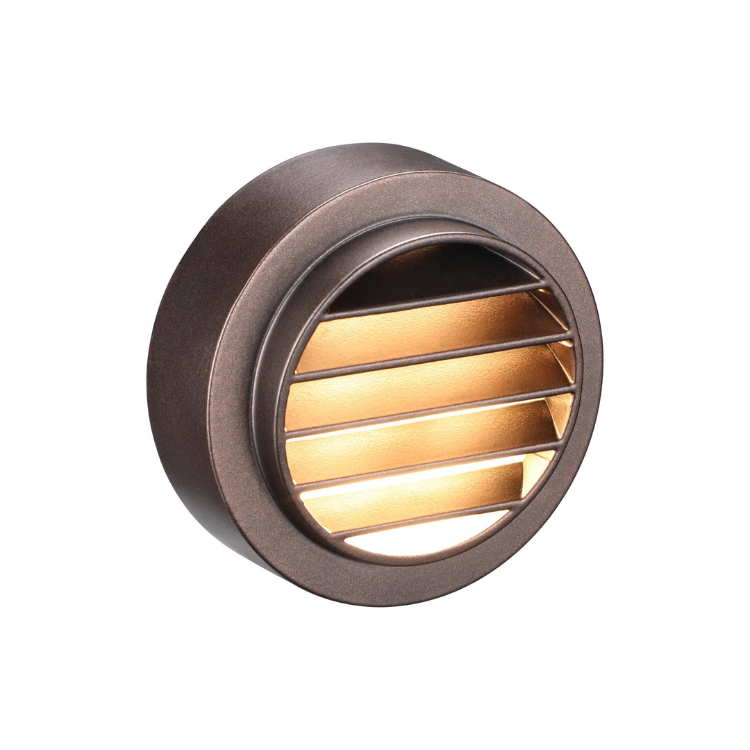 STAL02 Ventilatore Aluminum Round Surface Mount Integrated 3W 3000K LED Deck Light Low Voltage Landscape Lighting