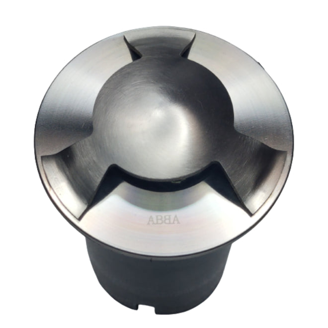 UNS05 Stainless Steel Tri Directional Three Slit In-Ground Low Voltage LED In Ground Landscape Lighting