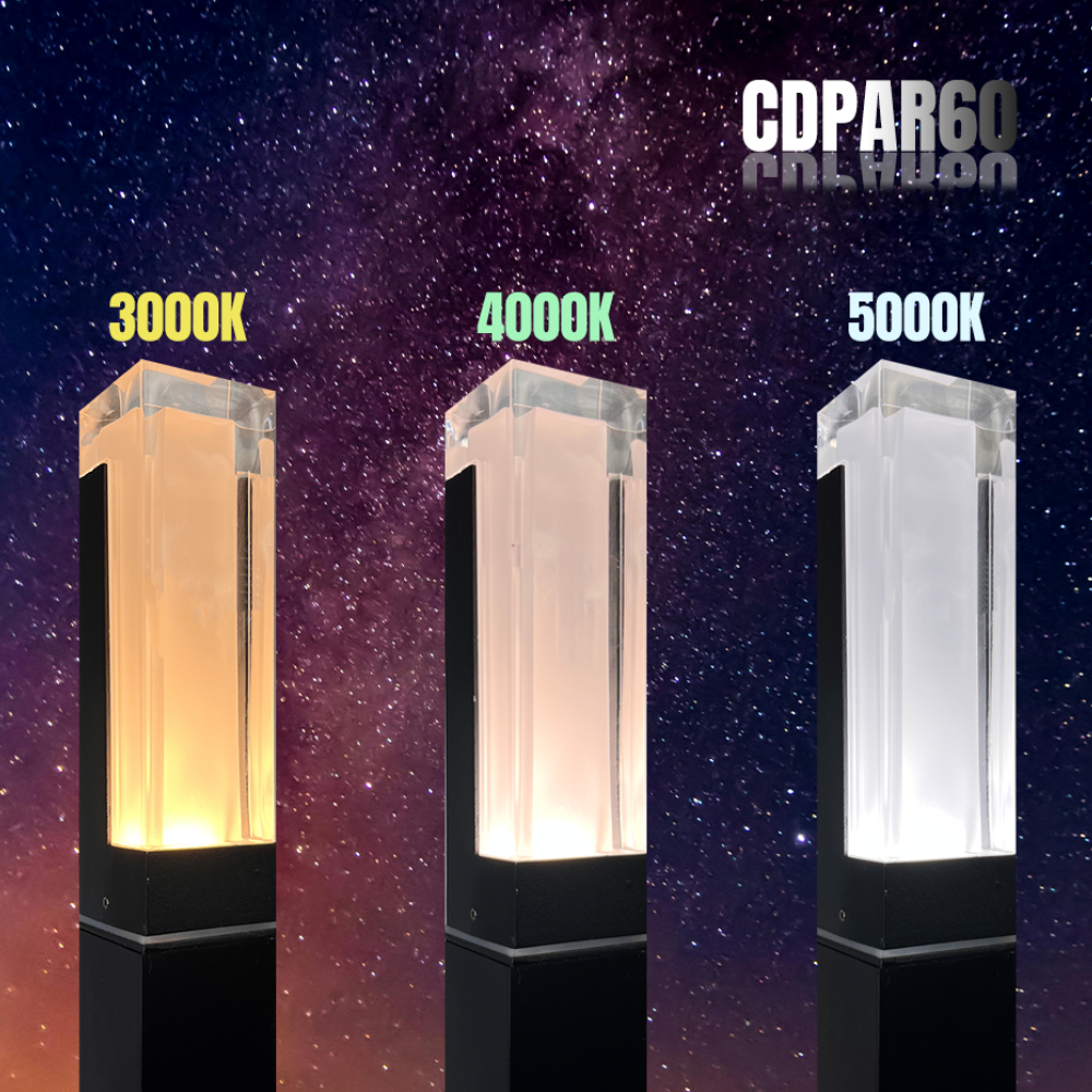 CDPAR60 Low Voltage RGBWC 3CCT LED Bollard Landscape Light | Low Voltage Path Light