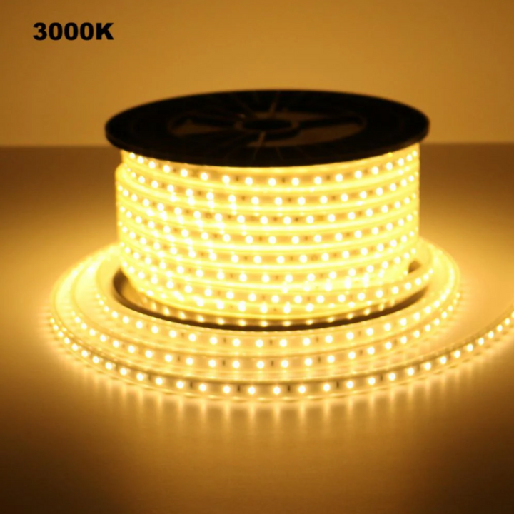 SL10 Dotted 110V 165ft Single-Color SMD283 LED Strip Lights High Voltage Tape Light IP65