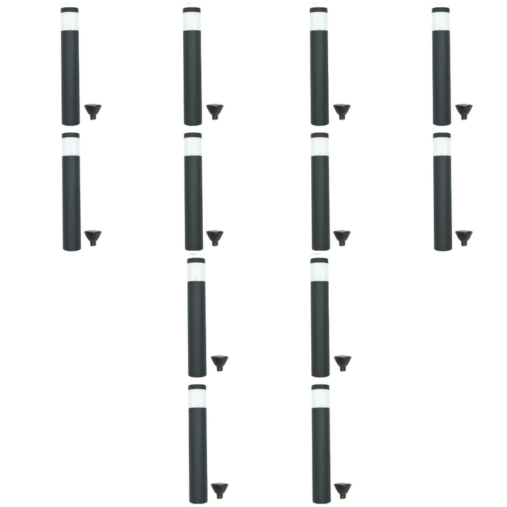 BPLP01 Brutus 15" Black Brass Bollard 4x/8x/12x MR16 4W Dimmable 2700K Package Light Low Voltage Outdoor Lighting