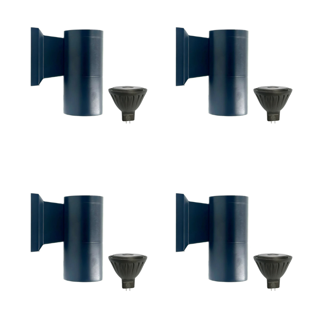 SCSP04 Teide Sconce Brass Finish Down Light 4x/8x/12x MR16 4W Dimmable 2700K Package Low Voltage Outdoor Lighting