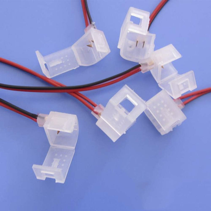 SLN 10 Pack Solderless Strip to Wire Connectors Package for 6x12mm Strip Light Neon