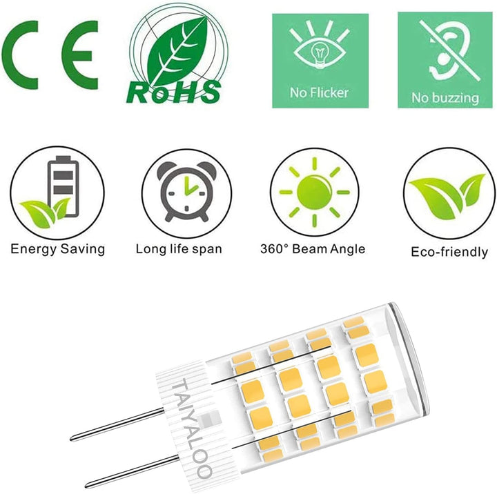 6x/10x G4 5W Bi Pin 3000K/4000K/5000K LED Capsule 12V Bulb Energy Efficient Light IP65 Waterproof