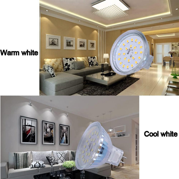 4-Pack MR16 5W 110V-130V GU5.3 LED Bulbs Dimmable Energy Saving Light 120 Degree Beam Angle 120V Line Voltage