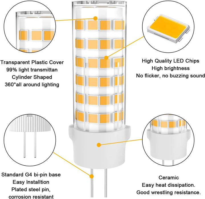 Bombilla LED G4 2W/3W/3.5W/5W 12V Bi-Pin | Accesorio de iluminación de paisaje