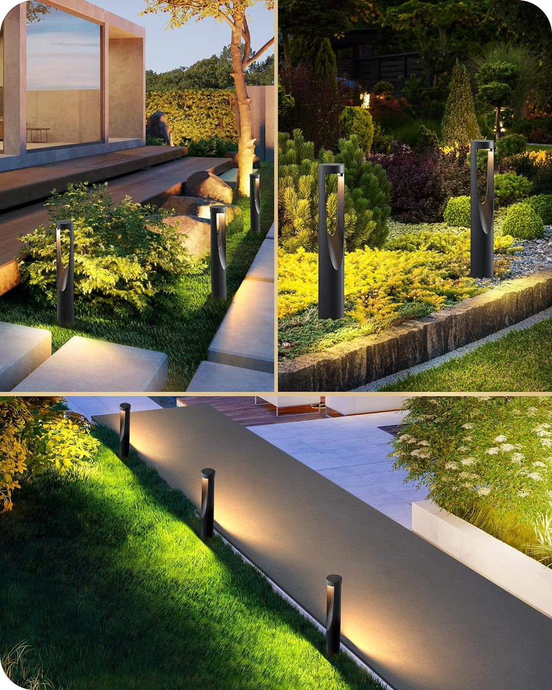 ALP50 6-Pack 2W 3000K Double-sided Light LED Landscape Pathway Light Package, 12V AC/DC