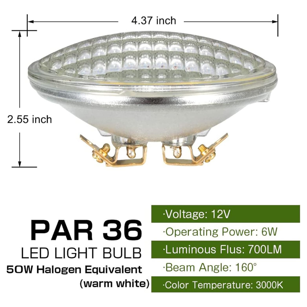 PAR36 Package Outdoor Landscape LED Bulbs Waterproof Flood Light Fixture