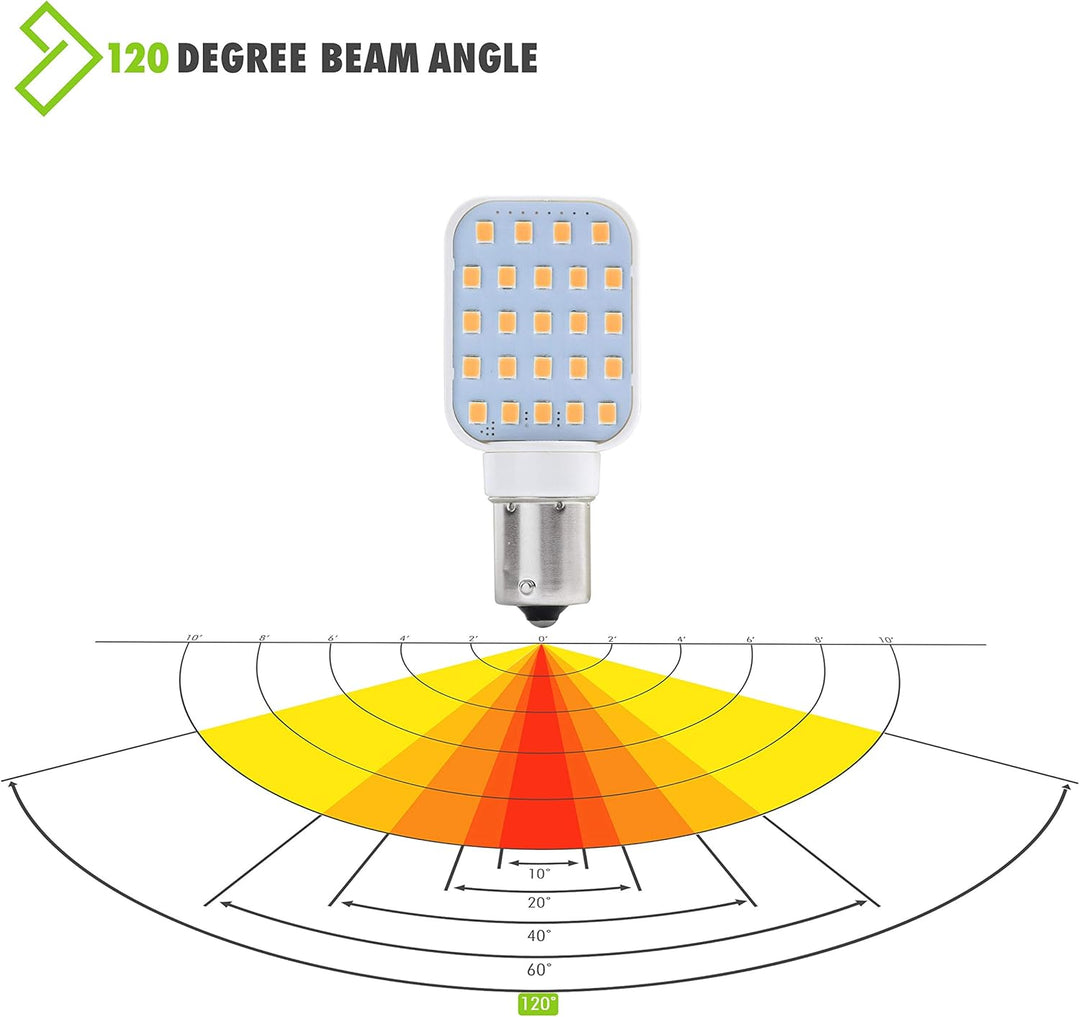 BA15S 3W Rotating LED Capsule DC10-30V Warm White Energy Efficient 1141/1156 Base Light Bulb Package