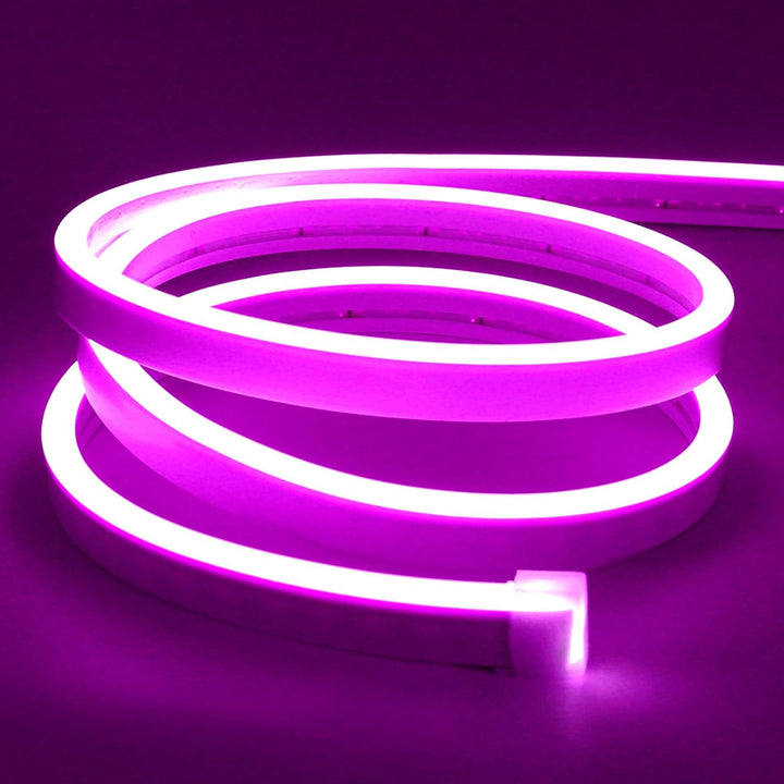 SLN02 Dotless COB Single Color Neon LED Strip Light 5M DC12V 36W IP65 Outdoor Rated Dimmable Low Voltage Silicone Strip Light