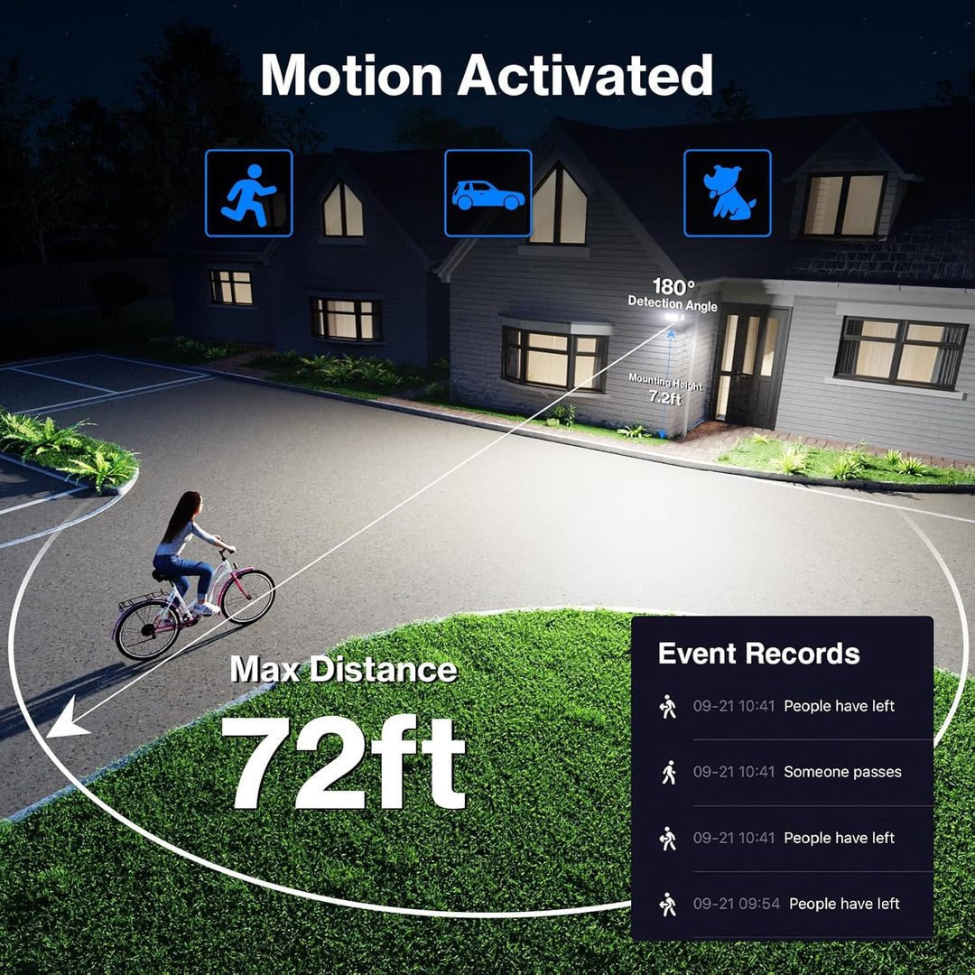 MLW3 Impermeable 30W LED Luces de inundación de seguridad para exteriores con sensor de movimiento