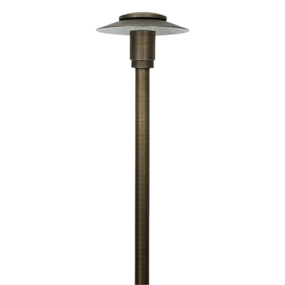 BPLP11 Stelvio SH Antique Brass Path Light Low Voltage Outdoor Lighting