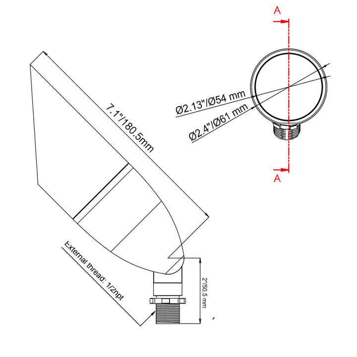 AL15B with MR16 5W 3000K 4x/8x/12x Package Low Voltage Brass Directional Spotlight Outdoor Landscape Lighting