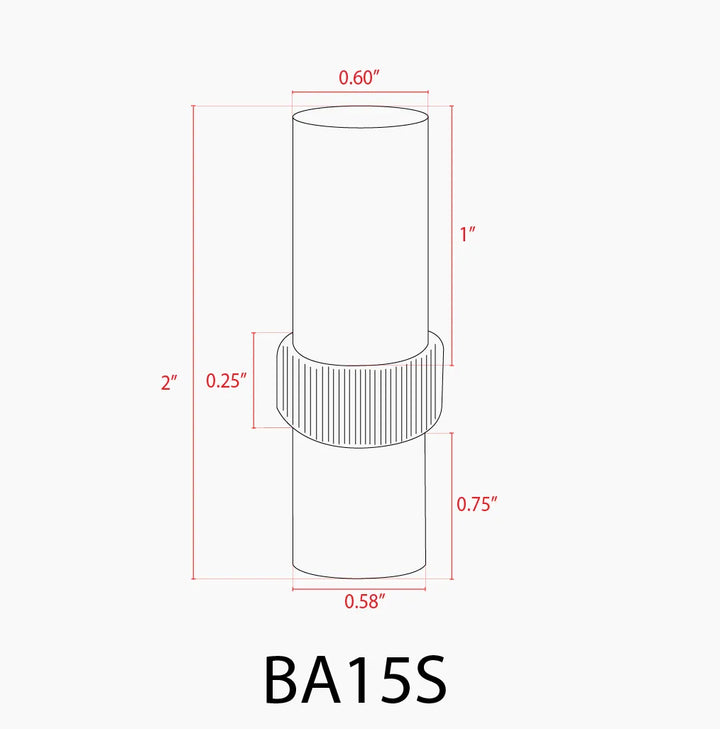 BA15S 3.5W 12V LED Bombilla estilo bayoneta | Accesorio de iluminación de paisaje 