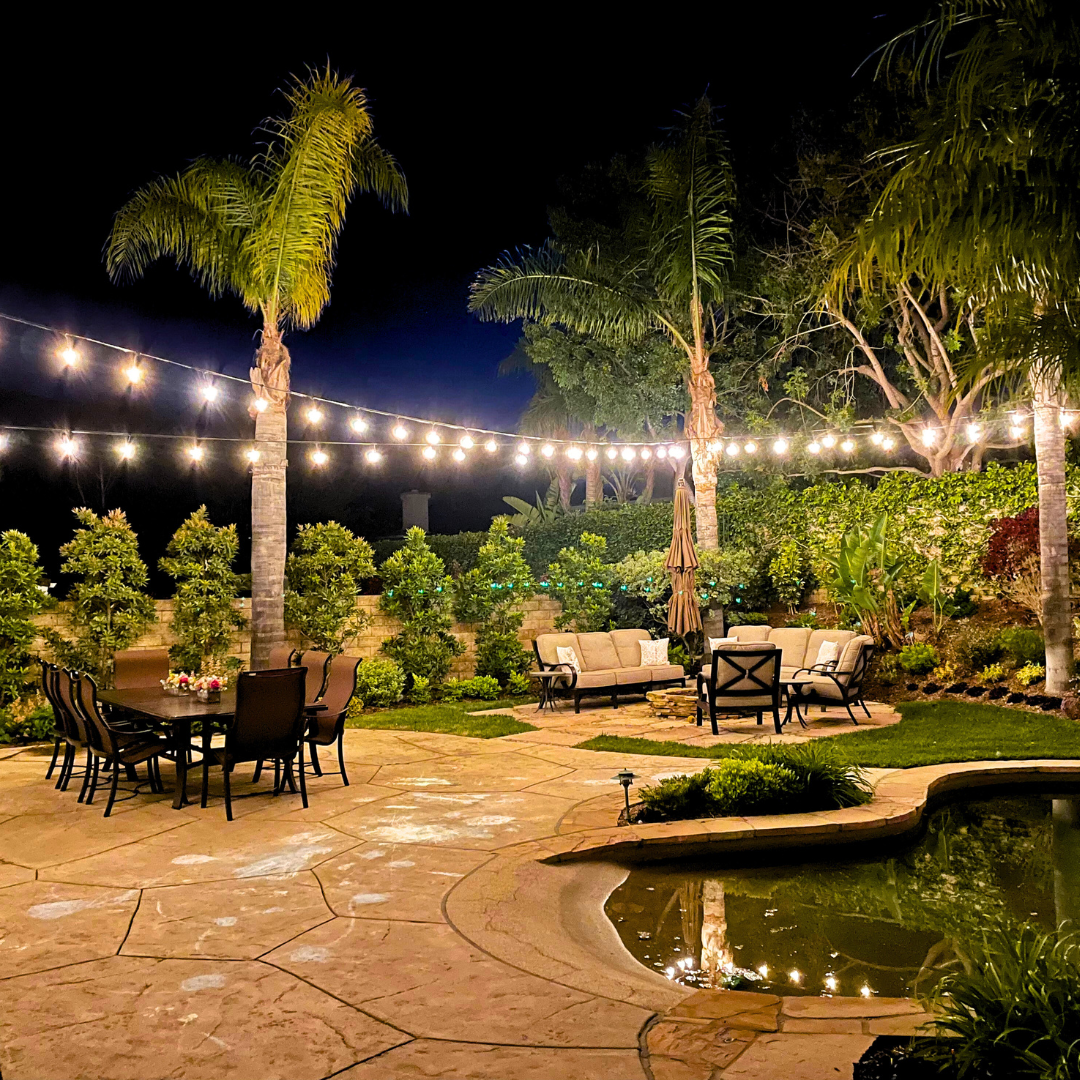 SL101 LED Low Voltage Bistro String Lights 48 FT Outdoor Weatherproof 12V Edison Bulbs