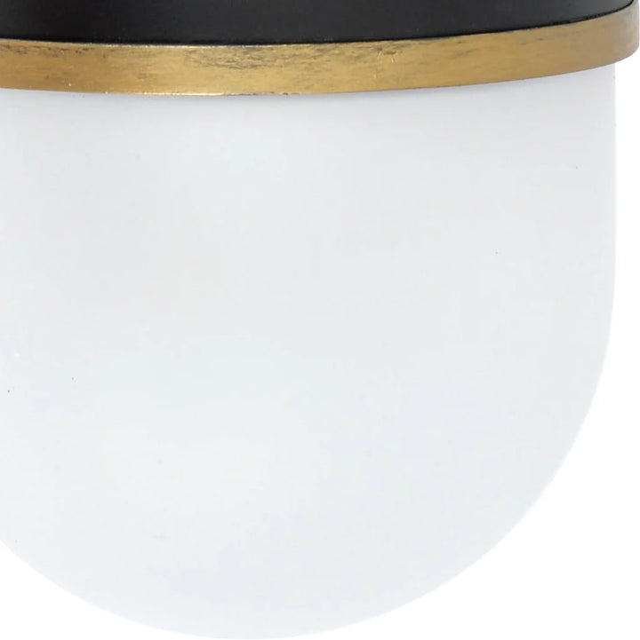 Brian Patrick Flynn Capsule 1 Light Outdoor Sconce 6"x10" Stainless Steel and Glass Matte Black with Textured Gold Finish 120V 1 E26 Medium Base LED Bulb Socket for Patio, Garden, Interior and Exterior Walls