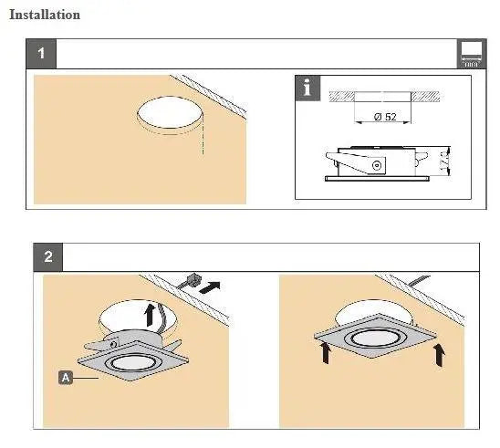 CB06 4x/8x/12x Package Dimmable Recessed Square Cast Aluminum LED Puck Light Cabinet Downlighting 3000K or 5000K