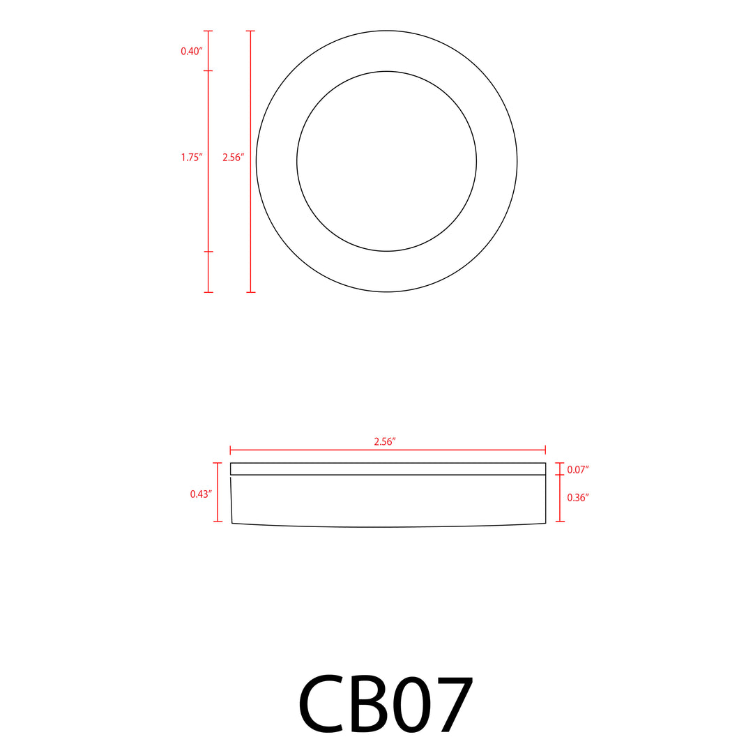 CB07 4x/8x/12x Package Round LED Dimmable Cast Aluminum Recessed Cabinet Light Down Lighting Fixture