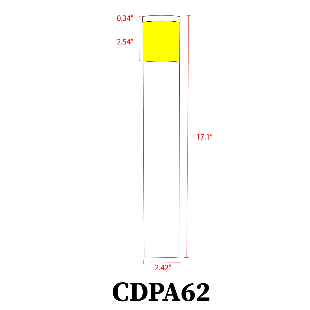 CDPA62 Cast Aluminum Path Light | 3W Integrated LED Low Voltage Landscape Light