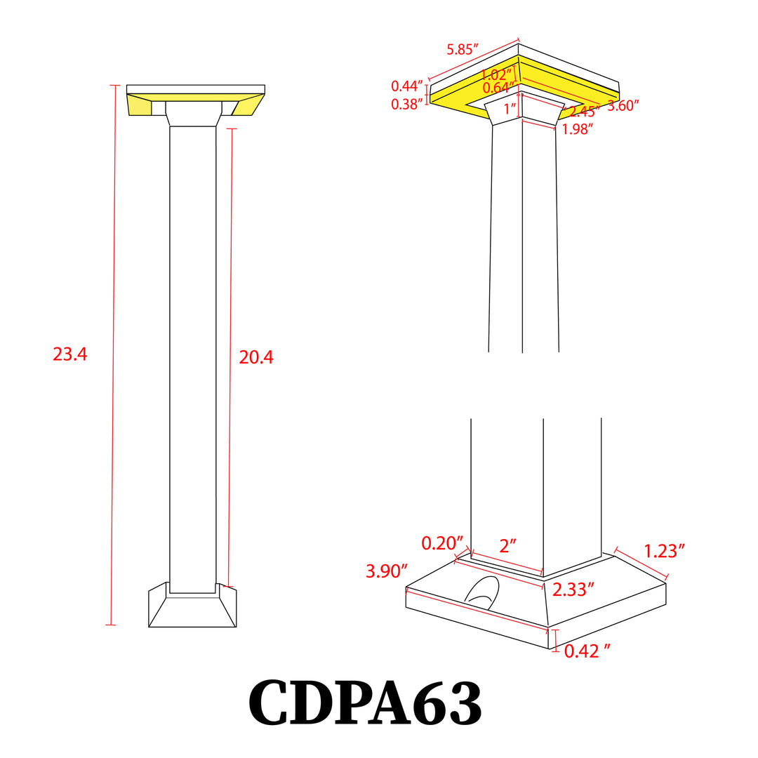 CDPA63 Cast Aluminum Path Light | 12W Integrated LED Low Voltage Landscape Light