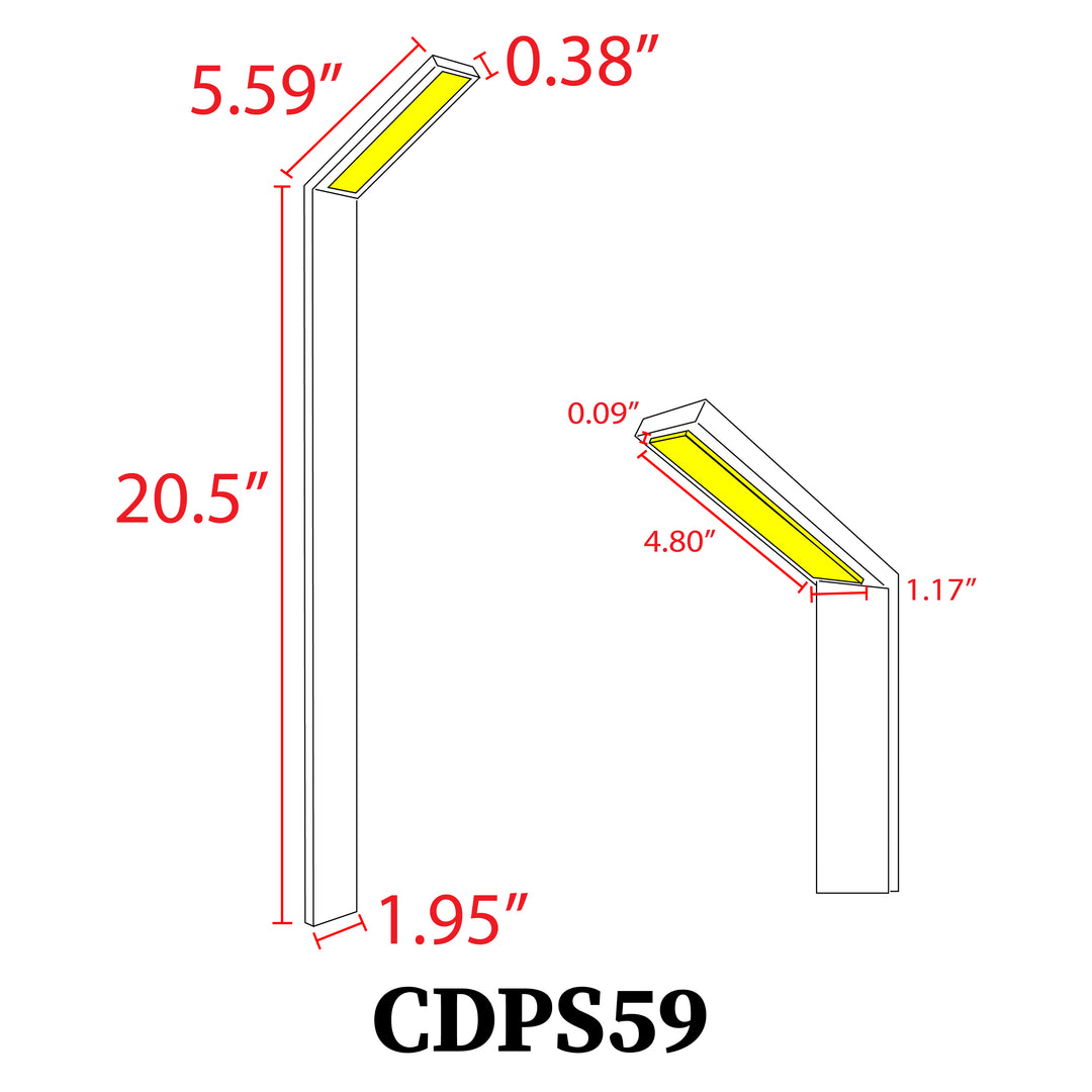 CDPS59 Stainless Steel Path Light | 3W Integrated LED Low Voltage Landscape Light