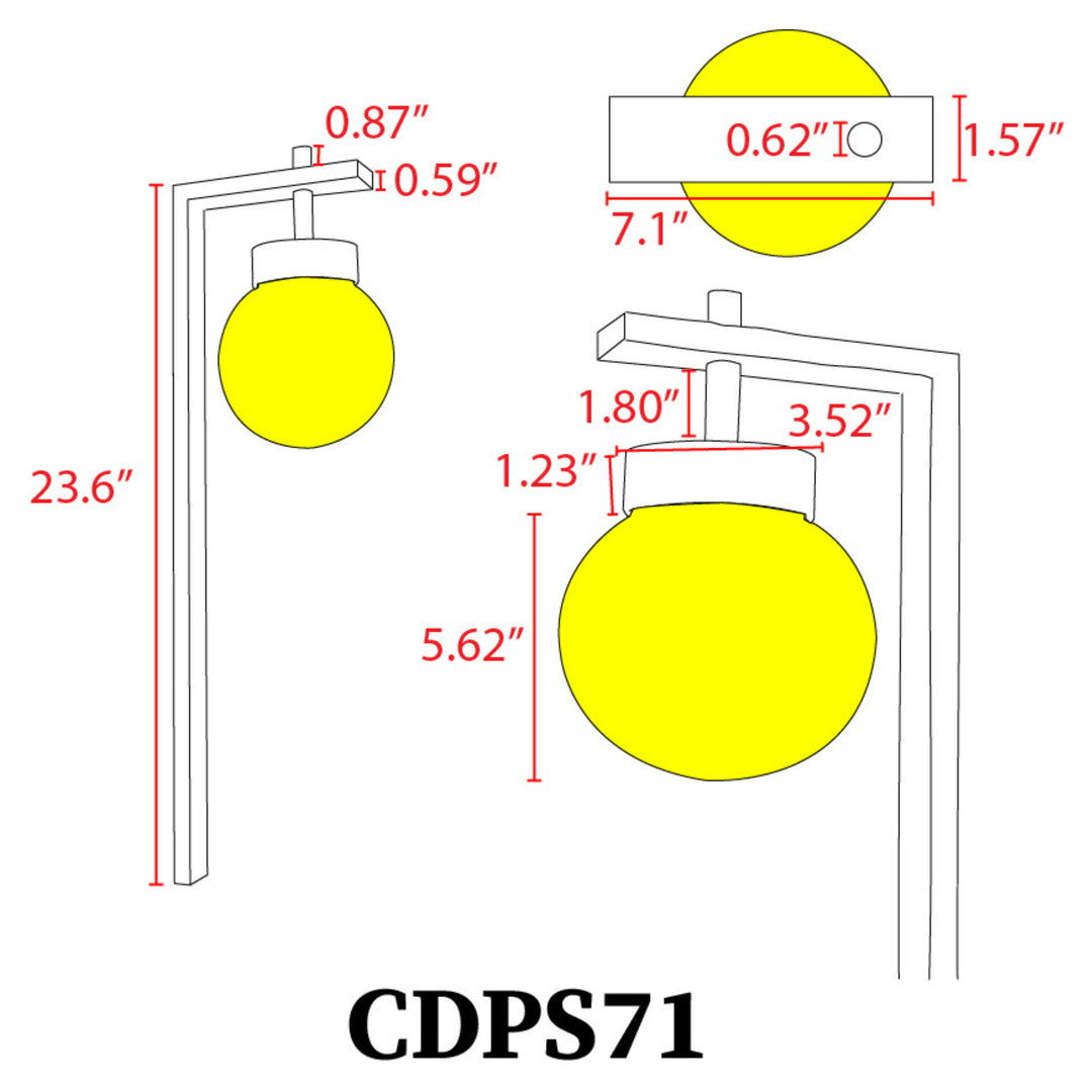 CDPS71 Stainless Steel Path Light | 3W Integrated LED Low Voltage Landscape Light