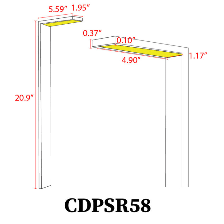 CDPSR58 4x/8x/12x Package Wifi Smart RGBCW 3W Stainless Steel Directional Pathway Light LED Bollard Landscape Lighting