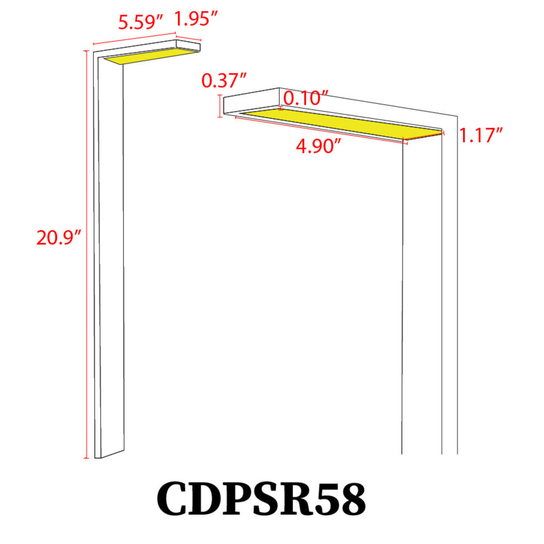 CDPSR58 4x/8x/12x Package Wifi Smart RGBCW 3W Stainless Steel Directional Pathway Light LED Bollard Landscape Lighting