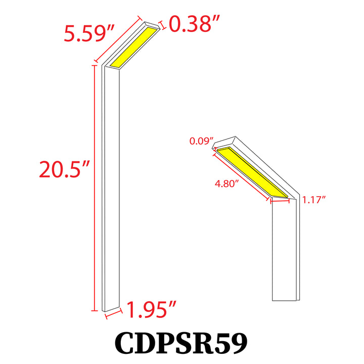 CDPSR59 4x/8x/12x Package Wifi Smart RGBCW 3W Stainless Steel Directional Pathway Light LED Bollard Landscape Lighting