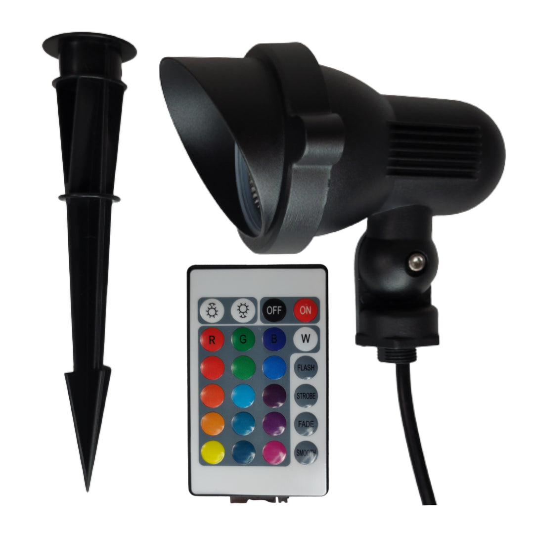 CDR85 4x/8x/12x Package 9W RGB Directional Ground Outdoor Landscape Spotlight Waterproof Fixture