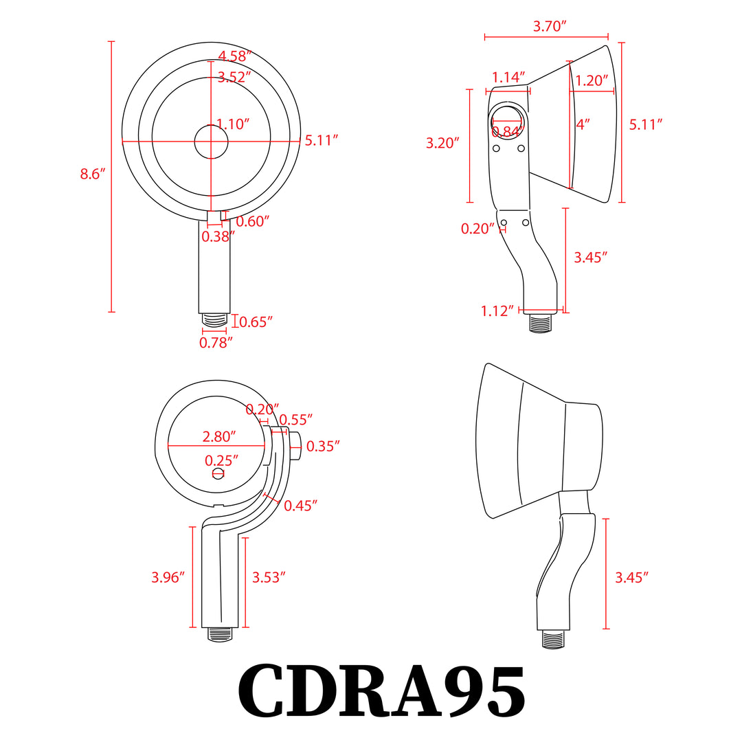 CDRA95 4x/8x/12x Package 10W LED Smart Wi-Fi RGBW Wide Beam Directional Outdoor Landscape Spotlight