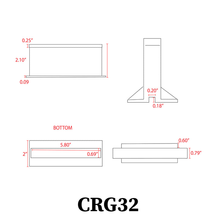 CRG32 Paver Well Light - Heavy Duty Cast Aluminum, IP65 2W AC/DC 12V COB