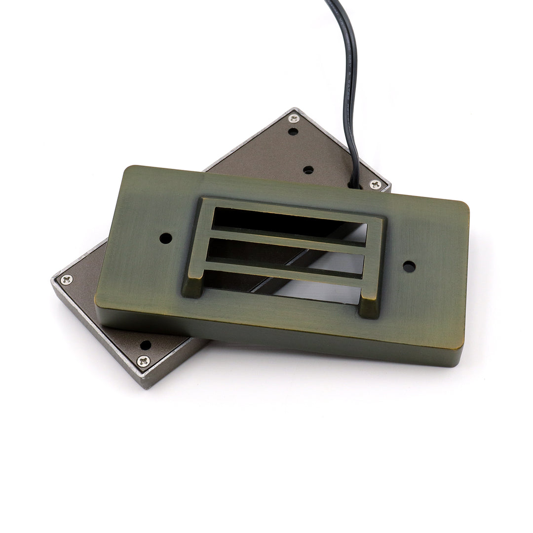 IDL01 4x/8x/12x Package Solid Brass Surface Mount Integrated LED Step Light Low Voltage Landscape Lighting