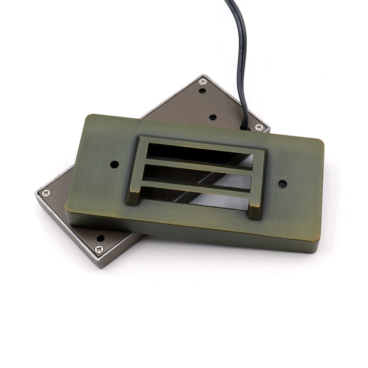 IDL01 Solid Brass Surface Mount Integrated LED Step Light Low Voltage Landscape Lighting