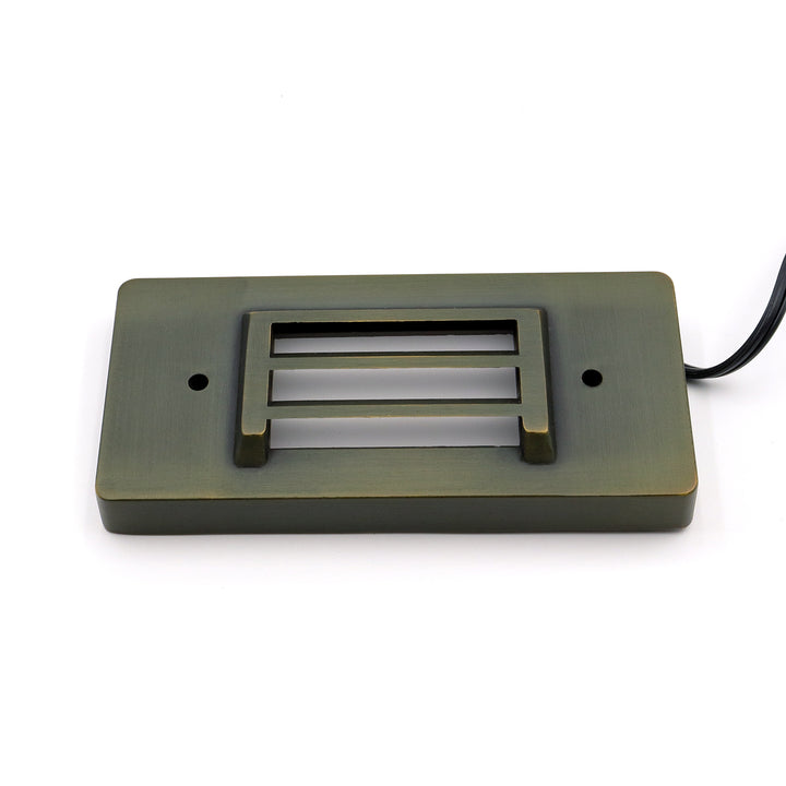 IDL01 Solid Brass Surface Mount Integrated LED Step Light Low Voltage Landscape Lighting