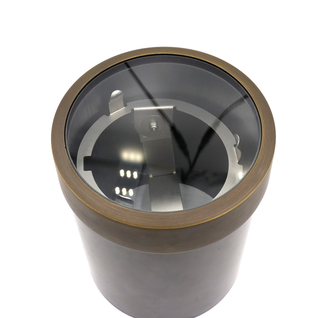 IGL07B PAR36 PVC and Solid Brass Flat Top In-Ground Well Light Low Voltage Landscape Lighting