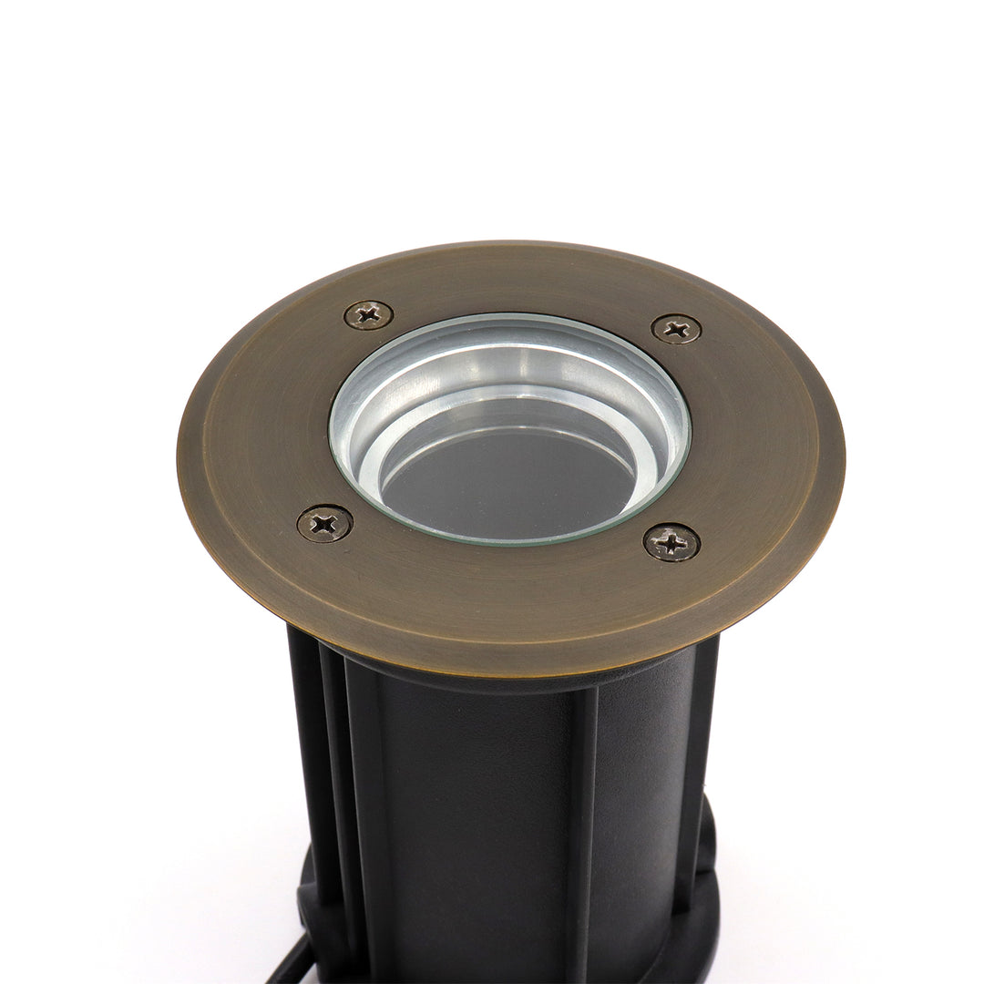 IGL09B MR16 PVC and Solid Brass In-Ground Well Light Low Voltage Landscape Lighting