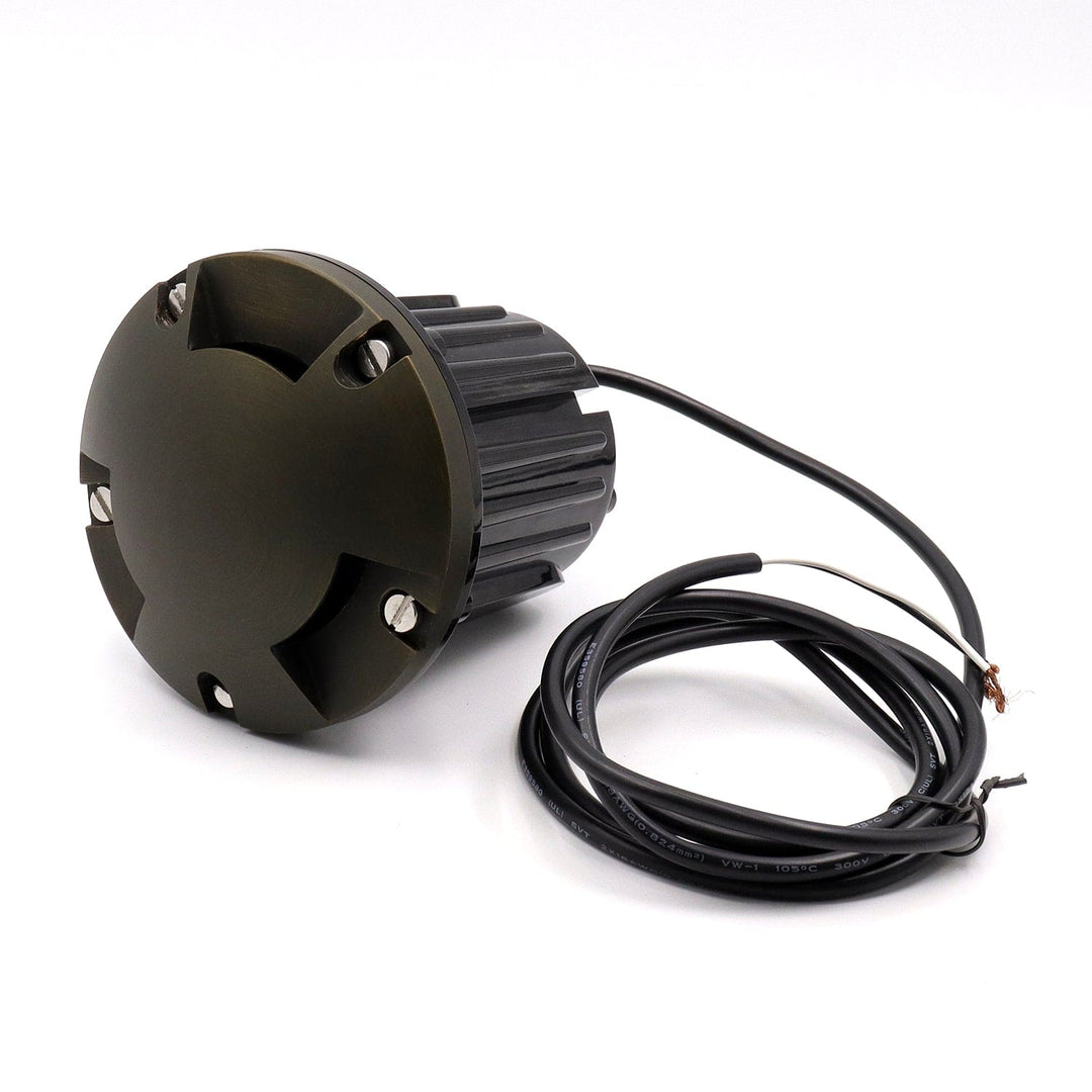 IGL22B MR16 PVC and Solid Brass Multi-Directional In-Ground Well Light Low Voltage Landscape Lighting