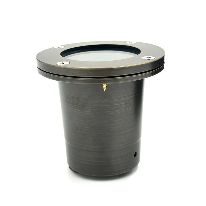 UNBP06 Rein Brown Brass In-Ground Well Light 4x/8x/12x MR16 4W Dimmable 2700K Package Low Voltage Outdoor Lighting