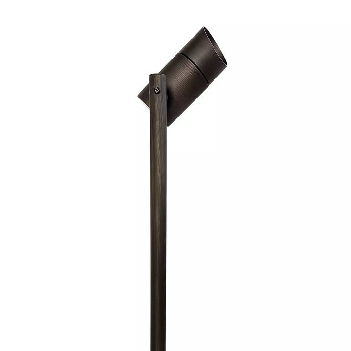 PL26B MR16 Solid Brass Path & Area Light, Light Bronze Finish Low Voltage Landscape Lighting