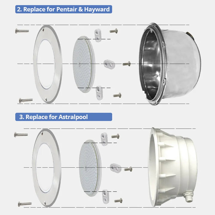 PL54 Pool and Spa RGB/RGBW Color Changing Low Voltage Light