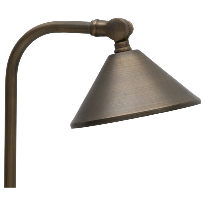 PLB05 Cast Brass Path Light | Lamp Ready Low Voltage Landscape Light