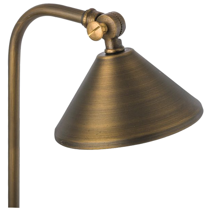 PLB05 Cast Brass Path Light | Lamp Ready Low Voltage Landscape Light