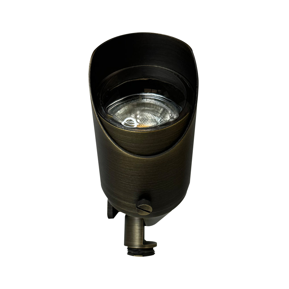 SPB05 Cast Brass Spot Light | Lamp Ready Low Voltage Landscape Light