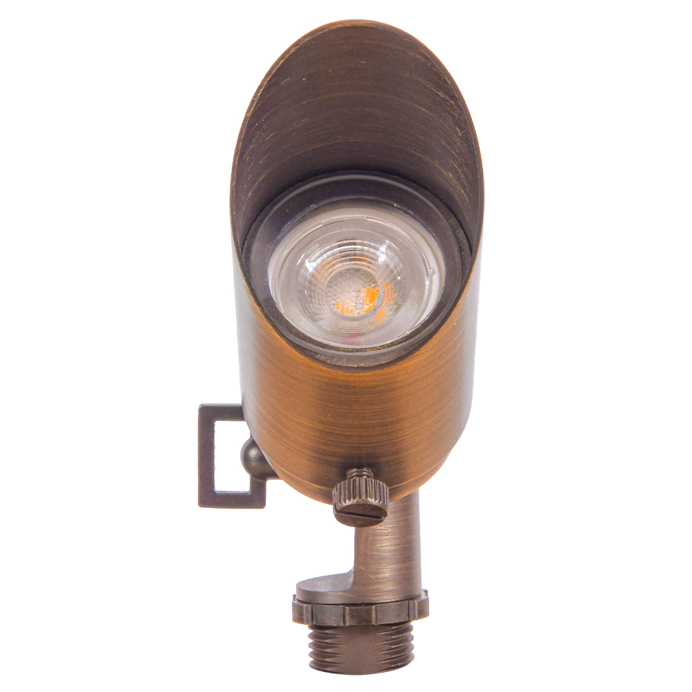 SPB11 Cast Brass Spot Light | Lamp Ready Low Voltage Landscape Light