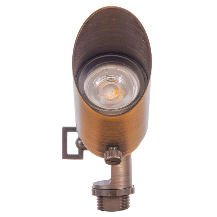 SPB11 Cast Brass Spot Light | Lamp Ready Low Voltage Landscape Light